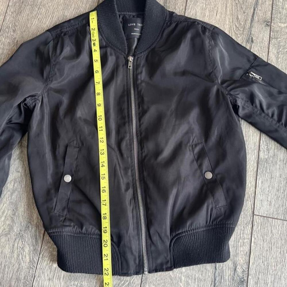 Love tree black bomber jacket
